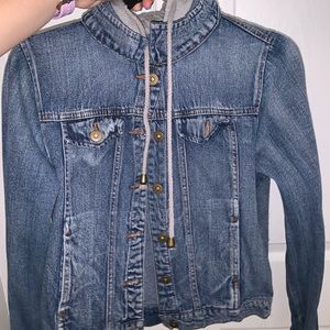 Hooded Jean Jacket Forever 21